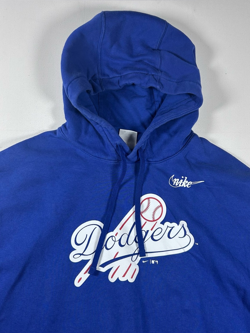 size XL Nike Los Angeles Dodgers MLB Baseball Blue Hoodie Sweatshirt Mens